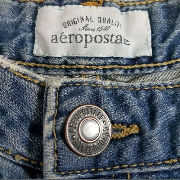 Aeropostale Shorts Size 0 Denim Shorts Jean Shorts Size 0 Distressed - Picture 3 of 8